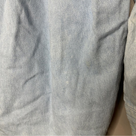 Three rivers 2000 embroidered border collie button down denim shirt - Picture 5 of 5